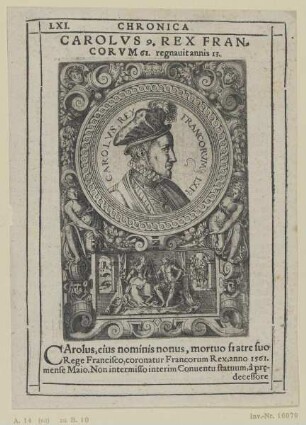 Bildnis des Carolvs 9. Rex Francorvm