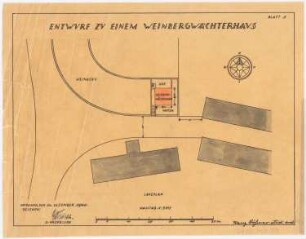 Weinbergwächterhaus: Lageplan 1:500