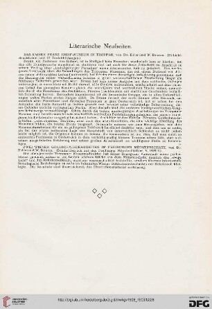 Literarische Neuheiten