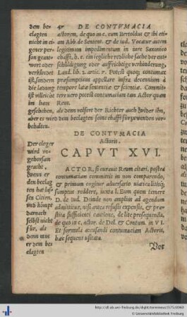Caput XVI. De Contumacia Actoris.