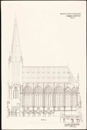 Fürstliche Gruft mit Kapelle und Friedhof: Längsschnitt C-D