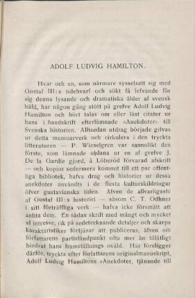 Adolf Ludvig Hamilton.