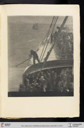 [Alfred Stieglitz, V. Nearing Land (1904), photogravure from original negative]