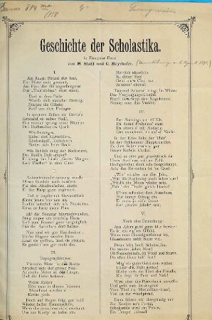 Geschichte der Scholastika : in Française-Form