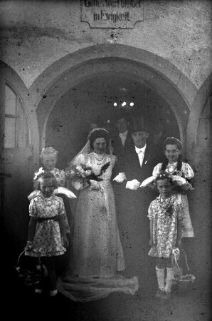 Hochzeitspaar Werner und Else Oelmann