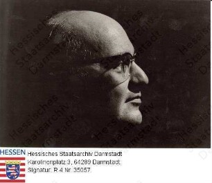 Foldes, Andor (1913-1992) / Porträt, im Profil, Kopfbild