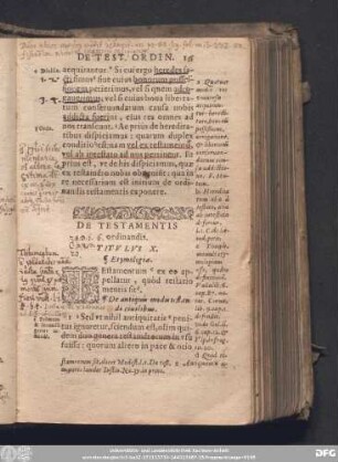 De Testamentis ordinandis. Titulus X.