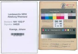 Entnazifizierung Johann Koenigs , geb. 15.05.1909 (Polizeibeamter)