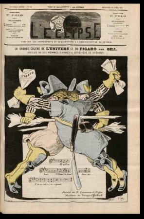 La grande colère de l'univers et du Figaro, par Gill