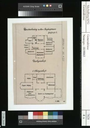 Dienstwohnung des Berghauptmanns Freiberg - Goethestraße 2; Dachgeschoss und erstes Obergeschoss