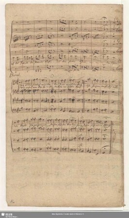 Choral: Wir sollen himmlisch werden der Herr macht uns Platz