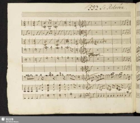 552. Mozart, W.A.: La Relevée [Deutsche Tänze / Ausw.; KV 586/1]