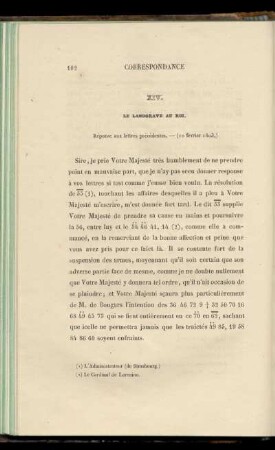 XIV. Le Roi au Landgrave (10 février 1603)