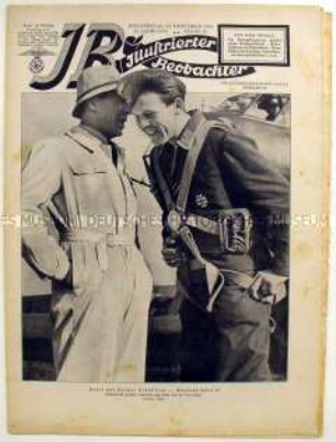 Wochenzeitschrift der NSDAP "Illustrierter Beobachter" u.a. über die Bombardierung englischer Städte