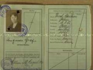 Reisepass von Auguste Graf - Familiennachlass