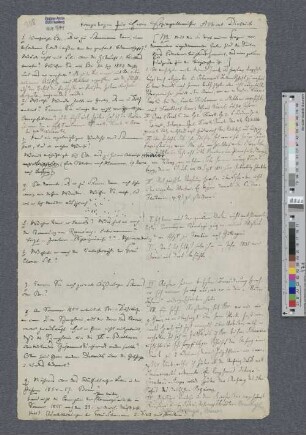 Fragebogen für den Herrn Hofcapellmeister Albert Dietrich