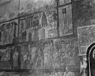 Szenen aus dem Alten Testament — Westwand — Der Triumph des Mordechai (Est 6,11)