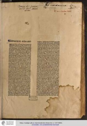 Super sexto Decretalium (I-II). Ed: Johannes Stoll and Henricus Niffer
