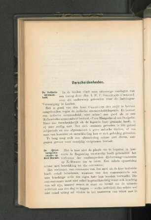 Verscheidenheden.