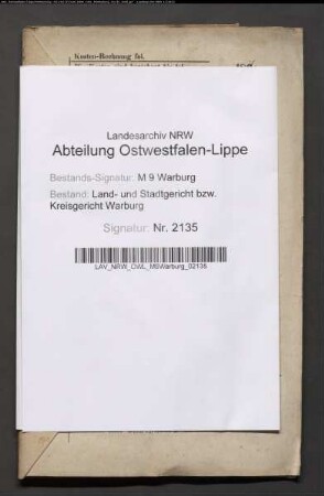 Erblasser: Beine, Johann; Erblasser: Beine, Maria, geb. Müller: