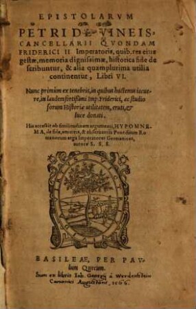 Epistolarum ... libri sex