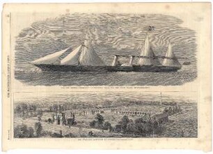 The new clipper steam-ship "Ly-EE-Moon" built for the opium trade.- The britannia ironworks at Bedford
