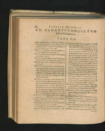 Ad Senatusconsultum Macedonianum. Pars VII.