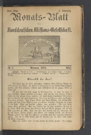 N°. 5. 1881. Mai