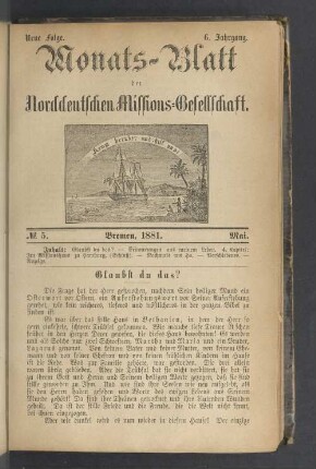 N°. 5. 1881. Mai