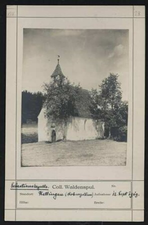 Sebastianskapelle Standort: Hettingen (Hohenzollern)