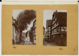Fachwerkbauten, Schlitz: Ansichten (aus: Skizzen- und Fotoalbum 23)
