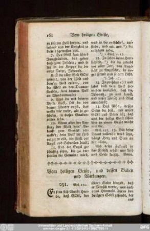 Vom heiligen Geiste, und dessen Gaben und Wirkungen.