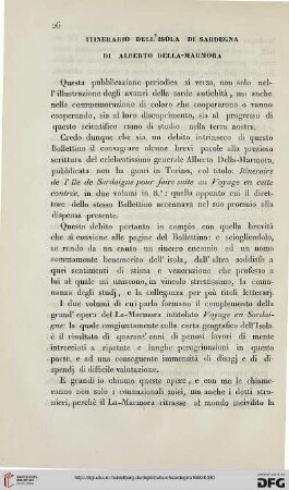 6: Itinerario dell'isola di Sardegna di Alberto della-Marmora