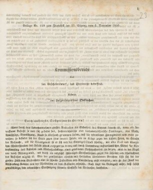 Kommissionsbericht über den Gesetzesentwurf, das Standrecht betreffend