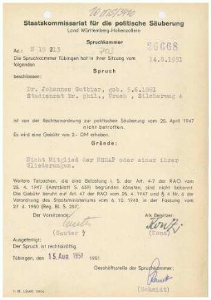 Gutbier, Johannes, Dr.