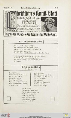 Nr. 8 (August 1911)