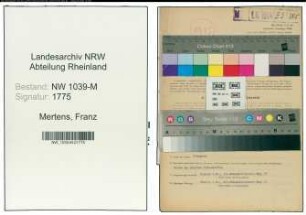 Entnazifizierung Franz Mertens , geb. 04.12.1906 (Lehrer)