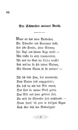Der Schwester meines Veith