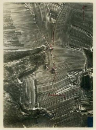 Foto einer feindlichen Batterie-Stellung südlich von Füllern (Luftbild)