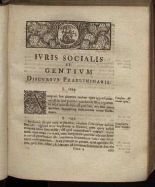 Iuris Socialis Et Gentium Discursus Praeliminaris