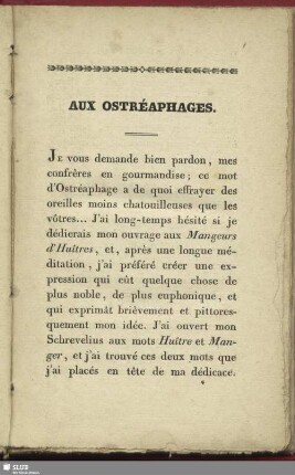 Aux ostréaphages