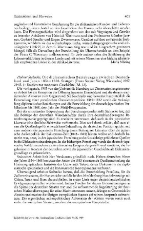 Stahnke, Holmer :: Die diplomatischen Beziehungen zwischen Deutschland und Japan 1854 - 1868, (Studien zur rmodernen Geschichte, 33) : Stuttgart, Steiner, 1987