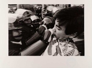 Tokyo, Demonstration vor der koreanischen Botschaft
