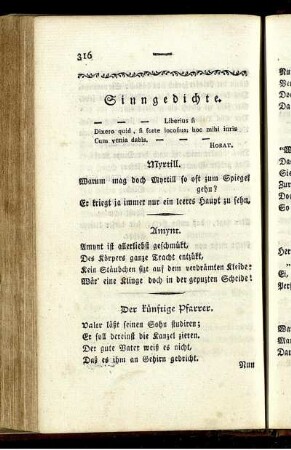 Sinngedichte.