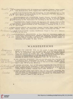 Wandteppiche (Nr. 57-60)
