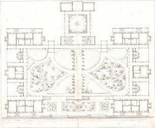 Voit, August von; Schlossanlage - Grundriss