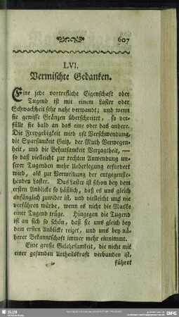 LVI. Vermischte Gedanken