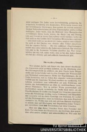 Die wahre Ursache