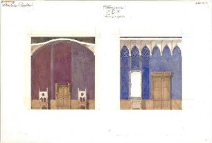 Gärtner, Friedrich von; München; Wittelsbacherpalast - Toilettenzimmer (Ansichten)
