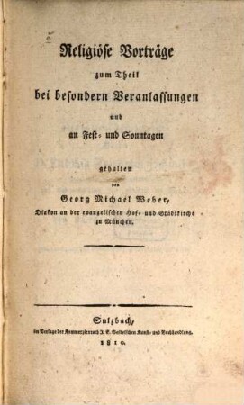 Religiöse Vorträge